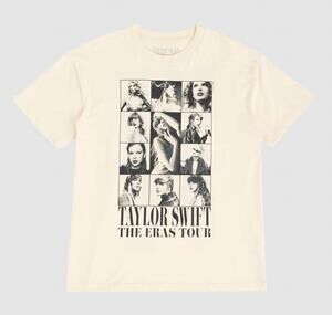 Taylor Swift Size M Eras Tour Through Vancouver Beige T-Shirt Beige Sealed New